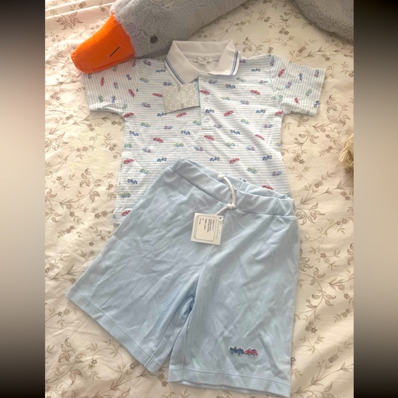 NWT 2T kissy kissy toddler boys cars summer outfit - Picture 1 of 6